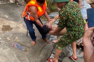 Tìm thấy thi thể người đàn ông mất tích khi tắm thác 7 tầng