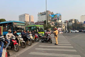 Công an Hà Nội kết thúc hoạt động 10 tổ công tác đặc biệt về giao thông