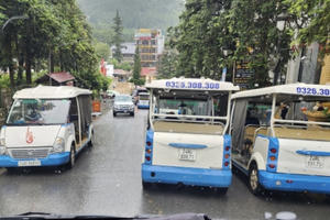 Bát nháo về tình trạng hoạt động xe điện tại Sa Pa