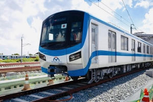 Metro số 1 Bến Thành - Suối Tiên chạy thử đoạn trên cao ngày 21/12