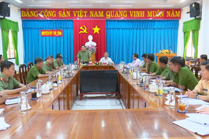 An Giang: Sơ kết 1 tháng thực hiện kế hoạch đấu tranh với tội phạm, tệ nạn xã hội và ma túy trên địa bàn huyện Tri Tôn