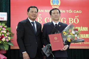Bổ nhiệm tân Chánh án Tòa án nhân dân tỉnh Quảng Nam và TP Đà Nẵng Bổ nhiệm tân Chánh án Tòa án nhân dân tỉnh Quảng Nam và TP Đà Nẵng