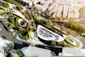 Xây dựng 4 tầng ngầm tại Công viên 23-9 Xây dựng 4 tầng ngầm tại Công viên 23-9