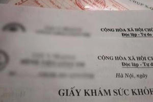 8 đối tượng bị truy tố trong đường dây làm giả giấy khám sức khỏe