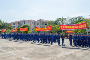 Sôi nổi Ngày chạy thể thao Quân sự tại Bộ Tư lệnh Vùng Cảnh sát biển 3