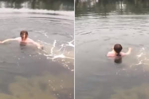 Clip: Giữa thời tiết 6 độ C, cô gái nhảy xuống hồ chỉ để lấy 50 nghìn cá cược của bạn bè khiến nhiều người bất bình