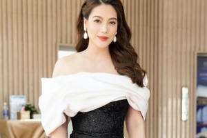 Trương Ngọc Ánh diện đầm gợi cảm, tiết lộ tiêu chí chấm thi nhan sắc