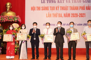 Hải Phòng trao giải cho những giải pháp sáng tạo kỹ thuật