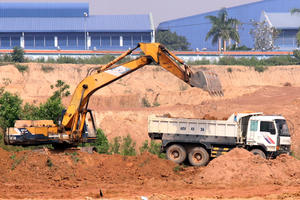 KCN Nam Sơn - Hạp Lĩnh mở rộng: Bắc Ninh yêu cầu KBC tạm dừng việc san lấp