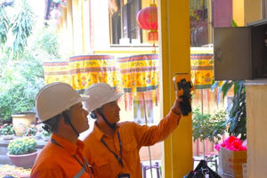 EVNHANOI đảm bảo điện phục vụ Đại hội đại biểu Phật giáo toàn quốc lần thứ IX