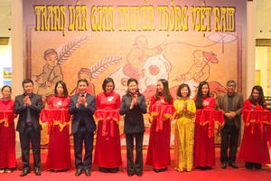 Hải Phòng trưng bày gần 60 tác phẩm tranh dân gian truyền thống Việt Nam