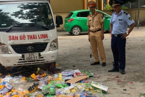 Bắt giữ, tiêu hủy lô hàng đồ chơi trẻ em không rõ nguồn gốc tại Nghệ An