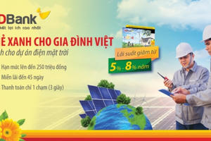 HDBank triển khai chương trình "Thẻ Xanh cho gia đình Việt"