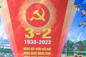 Điện mừng nhân kỷ niệm 92 năm Ngày thành lập Đảng Cộng sản Việt Nam