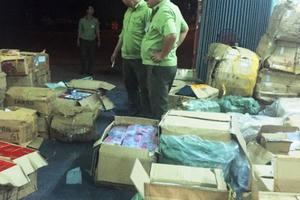 Bình Định:  Bắt giữ xe tải chứa lô hàng khủng không hóa đơn chứng từ