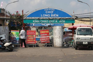 Chợ Long Biên hoạt động trở lại từ 0 giờ ngày 21/10