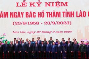 Chủ tịch nước Võ Văn Thưởng dự Lễ kỷ niệm 65 năm Bác Hồ về thăm Lào Cai