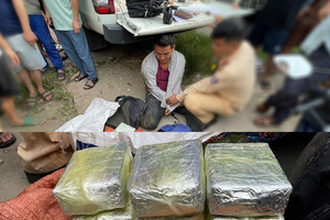 Hòa Bình: Bắt giữ đối tượng dùng xe máy vận chuyển 18 bánh ma túy
