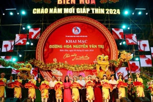 Khai mạc đường hoa Nguyễn Văn Trị Xuân Giáp Thìn 2024 tại Biên Hòa