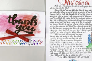 Bắc Giang: Xúc động bức thư của sinh viên Học viện Tòa án gửi đến “chiến sỹ áo trắng” Bắc Giang: Xúc động bức thư của sinh viên Học viện Tòa án gửi đến “chiến sỹ áo trắng”