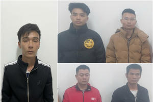 Tạm giữ hình sự 10 đối tượng gây rối trật tự công cộng tại phường Thái Hòa, tỉnh Nghệ An