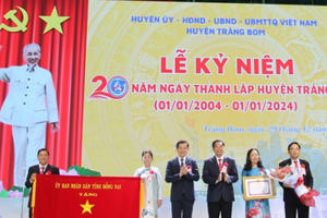 Huyện Trảng Bom kỷ niệm 20 năm thành lập
