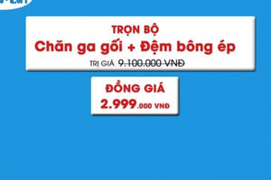 Dem.vn giảm giá sốc : Chỉ 2.999.000 trọn bộ chăn ga gối đệm