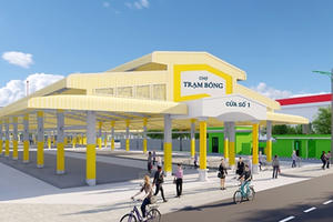 Một chợ ở Hải Dương xây dựng không phép