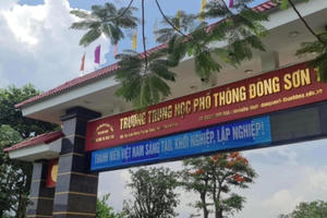 Vụ việc "lạm thu" hơn 10 triệu đồng/học sinh: Kiểm điểm Hiệu trưởng, Phó Hiệu trưởng trường THPT Đông Sơn 1