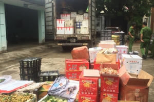 Hơn 2 tấn hoa quả siêu rẻ, nhãn mác Trung Quốc bị bắt giữ
