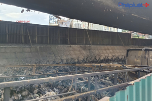 Xe tải trên 18 tấn cần lưu ý khi lưu thông trên cầu Vĩnh tuy sau vụ cháy lớn