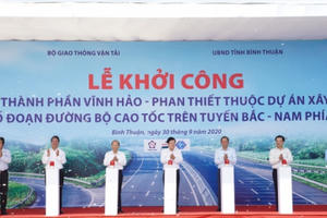 Khởi công tuyến cao tốc Vĩnh Hảo - Phan Thiết Khởi công tuyến cao tốc Vĩnh Hảo - Phan Thiết