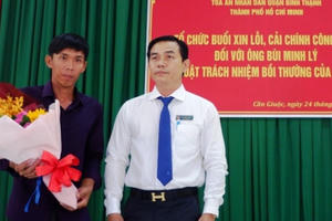 Long An: Một công dân bị án oan được công khai xin lỗi