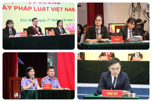 Bổ ích “Phiên tòa giả định” do Đoàn Luật sư Hà Nội phối hợp tổ chức tại Trường THCS và THPT Nguyễn Siêu