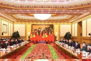 Tổng Bí thư Nguyễn Phú Trọng hội đàm với Tổng Bí thư, Chủ tịch Trung Quốc Tập Cận Bình