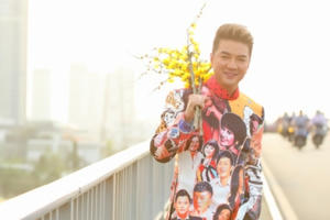 Đàm Vĩnh Hưng diện áo dài hình Hoài Linh, Lệ Quyên đi khắp 3 miền làm MV Tết