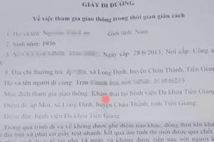 Chủ tịch xã ở tỉnh Tiền Giang nói gì về việc cấp giấy đi đường cho cụ ông 85 tuổi đến viện 'khám thai'?