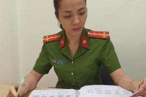 Nữ Đại úy Công an xứ chè tận tụy phục vụ nhân dân