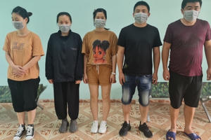 Quảng Ninh: Tạm giữ 5 đối tượng người Trung Quốc nhập cảnh trái phép
