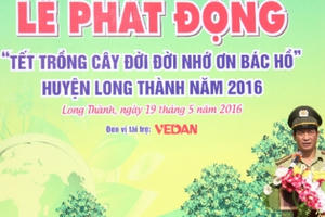 Vedan tài trợ trồng cây xanh nhân dịp kỷ niệm sinh nhật Bác Hồ