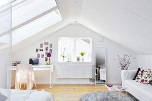 Căn hộ áp mái 25m² ngập tràn ánh sáng khiến cô gái độc thân nào cũng "phát thèm"