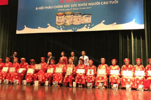 Vinamilk đồng hành tổ chức lễ mừng thọ cho gần 1.000 người cao tuổi