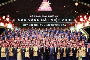 200 doanh nghiệp tiêu biểu nhận Giải thưởng Sao Vàng đất Việt 2018