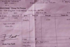 Hà Tĩnh:  Tá hỏa khi tiền điện tăng... 190 lần