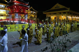 Trang nghiêm lễ khai pháp khóa An cư Kiết hạ PL.2564 tại Học viện Phật giáo Việt Nam