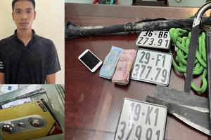 Thanh Hoá: Bắt giữ đối tượng gây ra hàng loạt vụ phá két, trộm vàng tiền liên tỉnh
