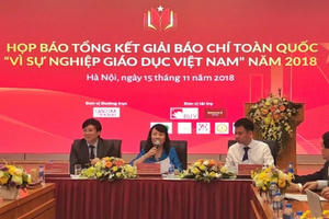 43 tác phẩm đạt giải báo chí toàn quốc “Vì sự nghiệp giáo dục Việt Nam” năm 2018