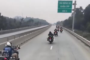 Xử phạt 11 người lái mô tô phân khối lớn vào cao tốc Tuyên Quang – Phú Thọ