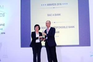 Giải thưởng “Ngân hàng dẫn đầu về trách nhiệm xã hội Việt Nam 2016” thuộc về Bắc Á