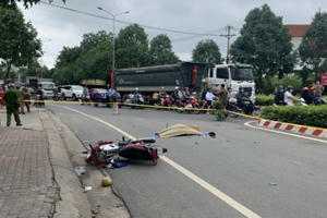 Bình Dương: Va chạm với xe ben, một người tử vong